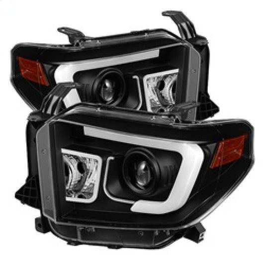 Spyder Toyota Tundra 2014-2016 Projector Headlights Light Bar DRL Black
