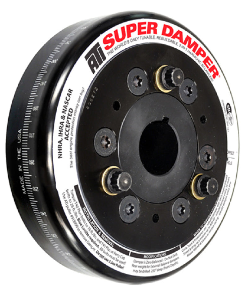 ATI Damper - 6.325in - Steel - Chevy SB / 90 Deg V6 - 409 - Pont 4Cyl - 3 Ring