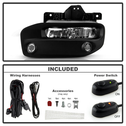 SPYDER 19-22 Dodge Ram 2500/3500 OEM Full LED Fog Lights w/Universal Switch 9051050