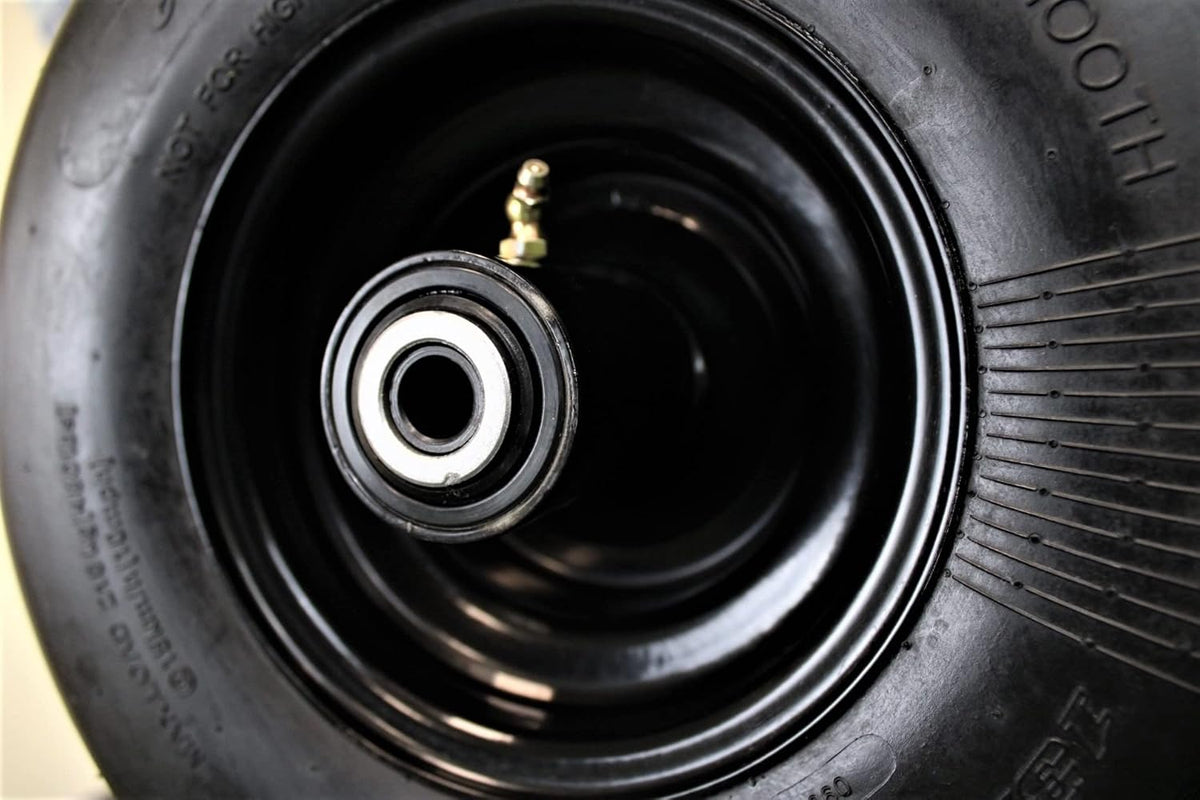 13x6.50-6 Semi-Pneumatic Flat Free Smooth with 6x4.5 Black Wheel (Qty: 1)