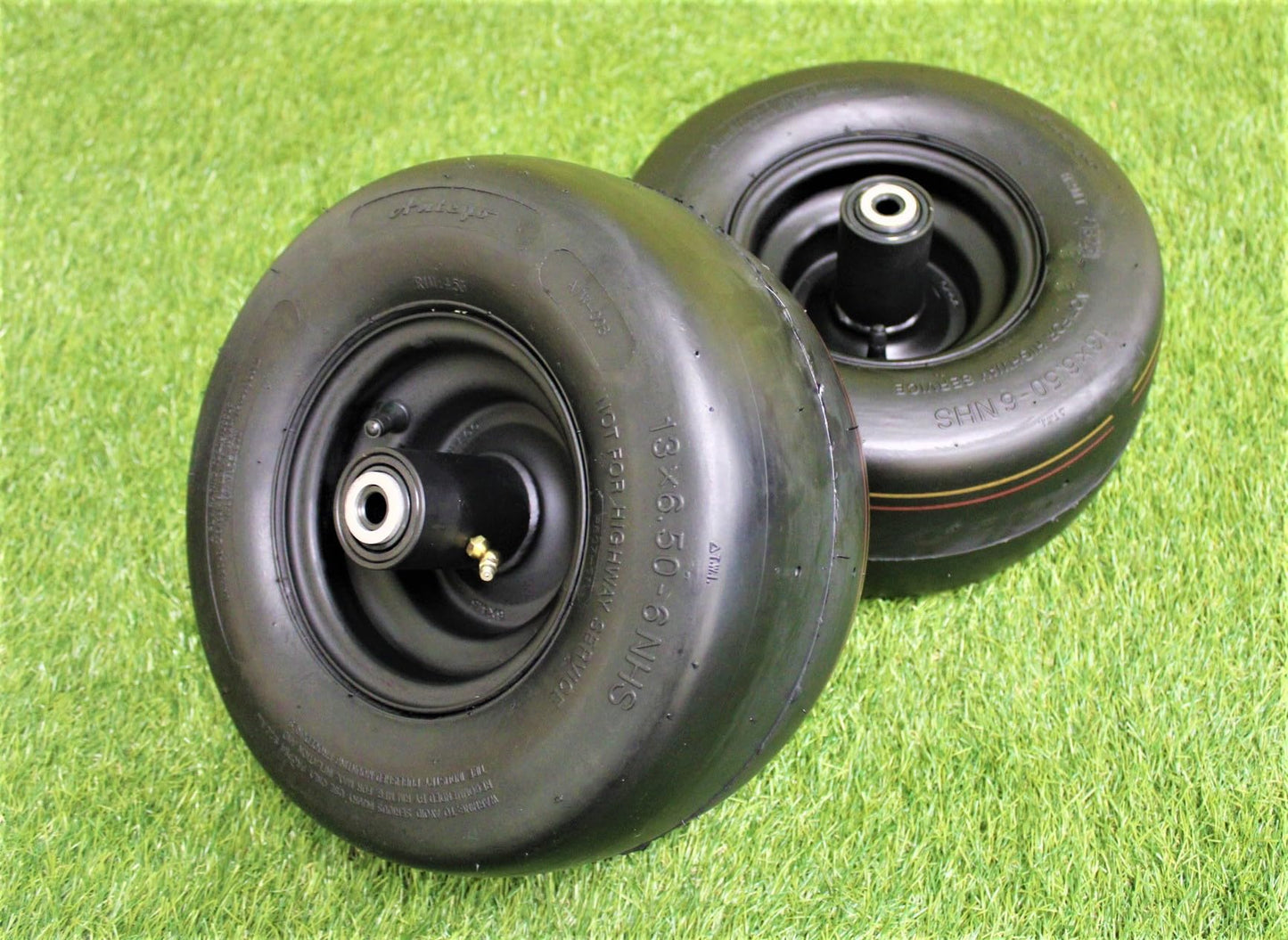 Antego Tire & Wheels - OEM Match or Greenworks 3420072337 13x6.50-6 Tire Wheel Assembly