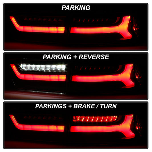 SPYDER 06-08 Acura TSX Light Bar LED Tail Lights - Black 9047510