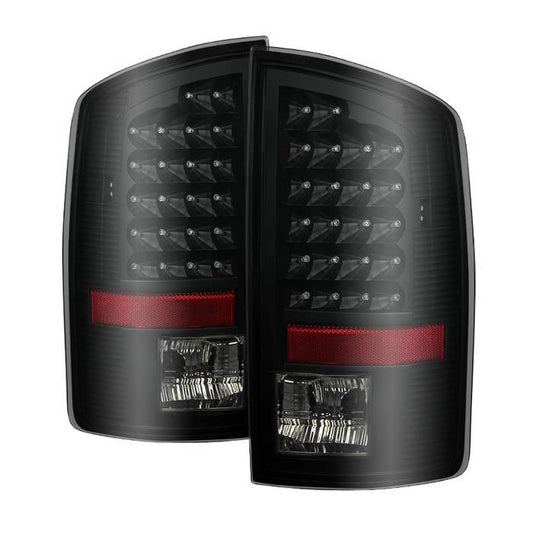 SPYDER Xtune Dodge Ram 07-08 1500 / Ram 07-09 2500/3500 LED Tail Lights Black Smoke ALT-JH-DR07-LED-BKSM 9026539