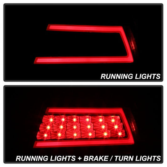 SPYDER xTune 10-12 Ford Fusion Light Bar LED Tail Lights - Black (ALT-JH-FFU10-LBLED-BK) 9041655