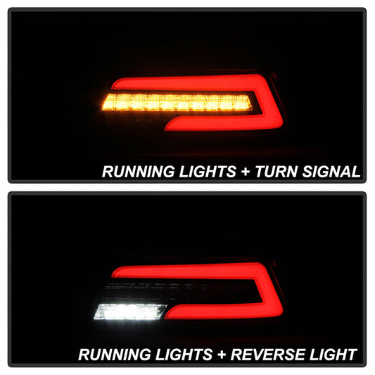 SPYDER 15-19 Subaru Impreza/WRX STi Light Bar LED Tail Lights - Black 9049095