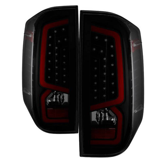 SPYDER xTune 14-16 Toyota Tundra Light Bar LED Tail Lights - Black Smoked (ALT-JH-TTU14-LED-BSM) 9040450