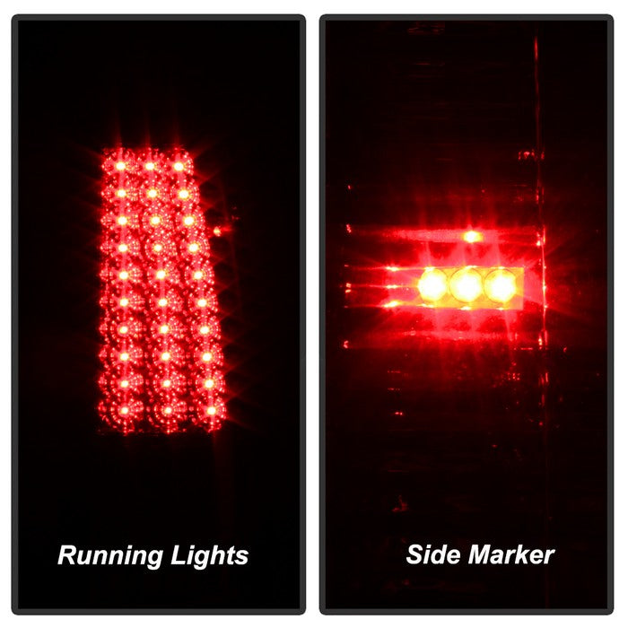 Spyder Xtune Chevy Silverado 1500/2500/3500 03-06 LED Tail Lights Red Clear