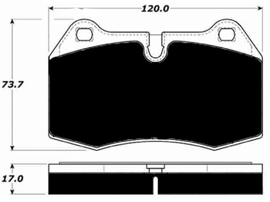 Porterfield Brake Pads for 2001 Nissan Skyline GTR R34 2.6 Twin Turbo
