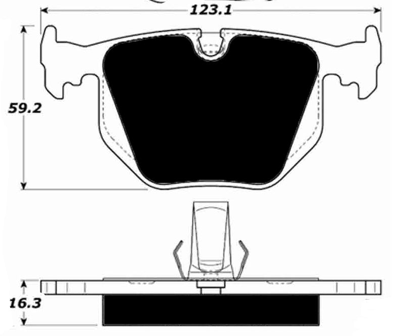 Porterfield Brake Pads for 2006 BMW M3 Competition Pkg