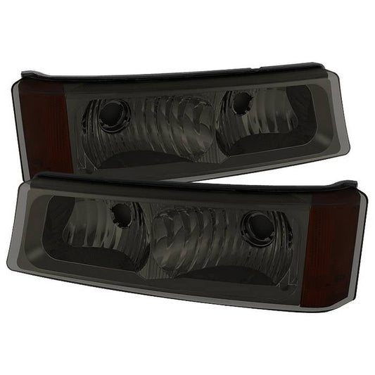 SPYDER Xtune Chevy Silverado 03-06 Bumper Lights Smoke CBL-JH-CSIL03-AM-SM 5079381