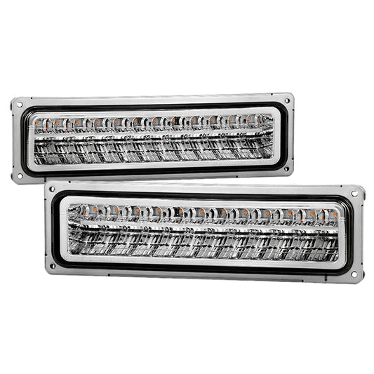 SPYDER Xtune Chevy C10 88-98 LED Bumper Lights Chrome CPL-CCK94-LED-C 5017352