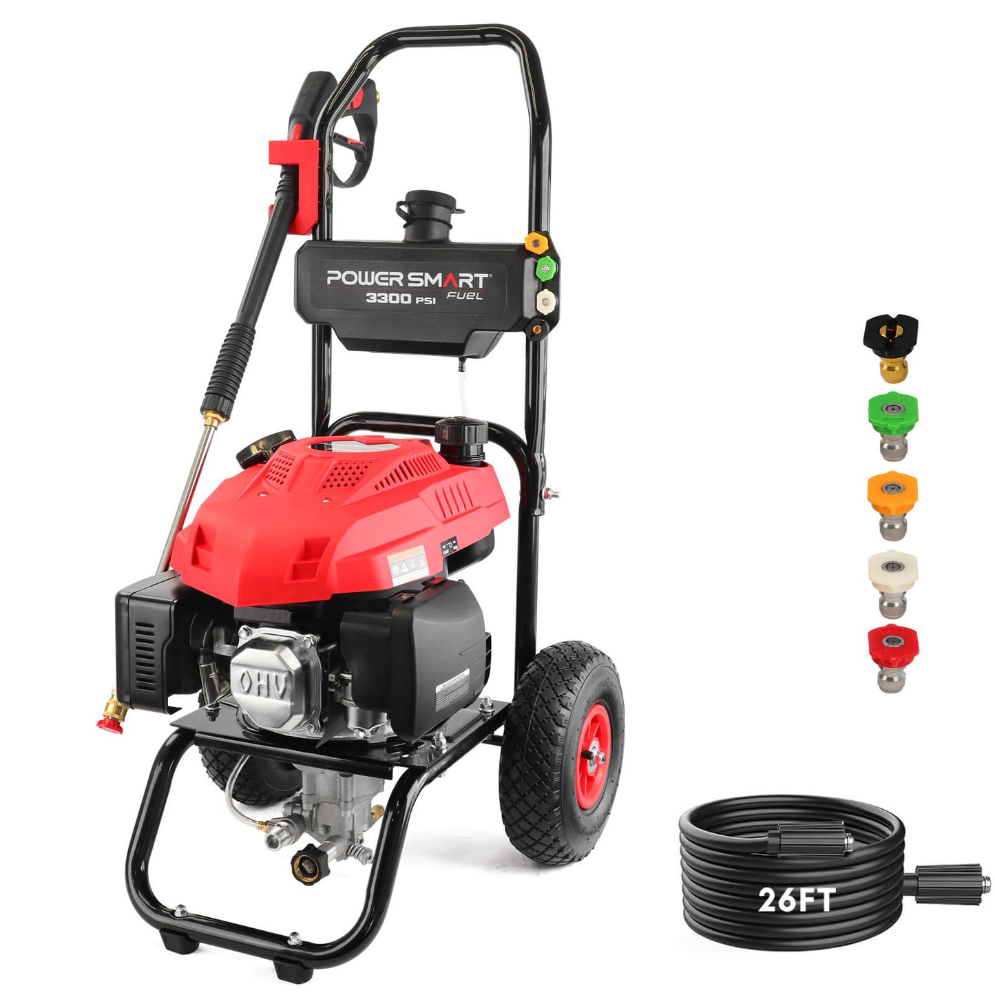 PowerSmart 3300PSI 2.5GPM 201cc Gas Pressure Washer DB1050