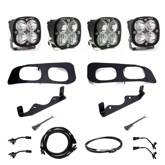 Baja Designs 2023+ Ford F-250/350 Squadron Racer/Pro Unlimited Dual Fog Pocket Light Kit w/ Upfitter 448255UP