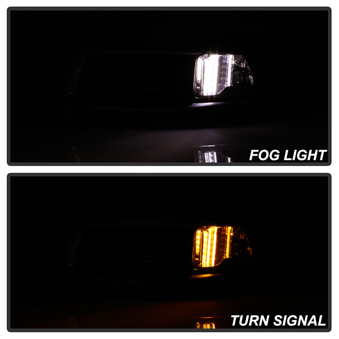 xTune 18-19 Cadillac XTS LED DRL Switch Back w/ Signal Fog Lights w/Cover Chrome