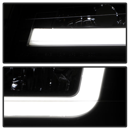 SPYDER xTune 04-12 Chevy Colorado Light Bar Headlights w/Bumper Lights - Black (HD-JH-CCOL04-LB-BK) 9050626