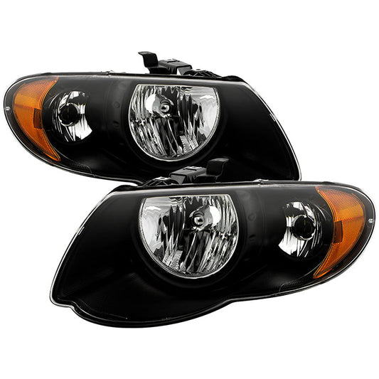SPYDER Xtune Chrysler Town & Country 05-07 Crystal Headlights Black HD-JH-CHRTC05-AM-BK 9025273