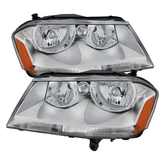 SPYDER Xtune Dodge Avenger 08-14 Crystal Headlights Chrome HD-JH-DA08-AM-C 9025303