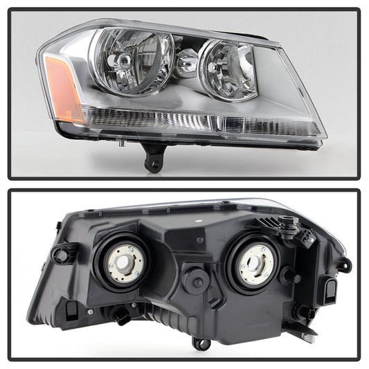 SPYDER xTune 08-14 Dodge Avenger Passenger Side Headlight - OEM Right (HD-JH-DA08-OE-R) 9038143