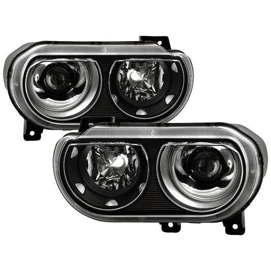 SPYDER Xtune Dodge Challenger 08-14 Xenon Hid Model Only Projector Headlamps Black HD-JH-DCHAL08-HID-BK 9027277