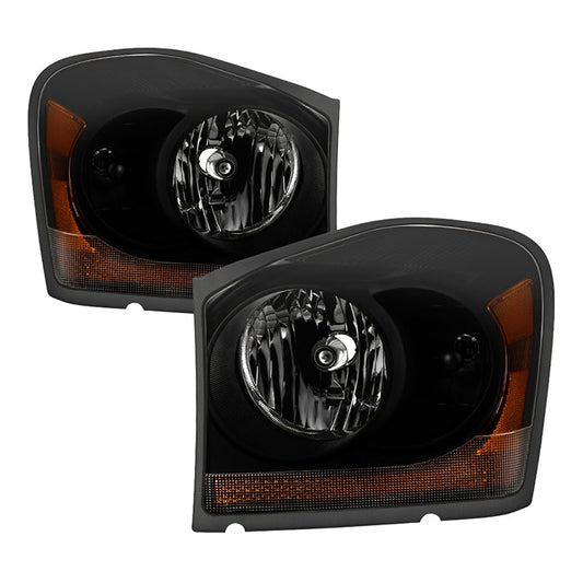 SPYDER Xtune Dodge Durango 04-05 OEM Headlamps Black Smoked HD-JH-DDU04-AM-BSM 9034282