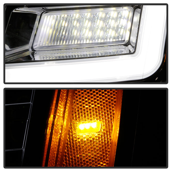 Spyder xTune 07-14 Cadillac Escalade LED DRL Projector Headlights – Chrome