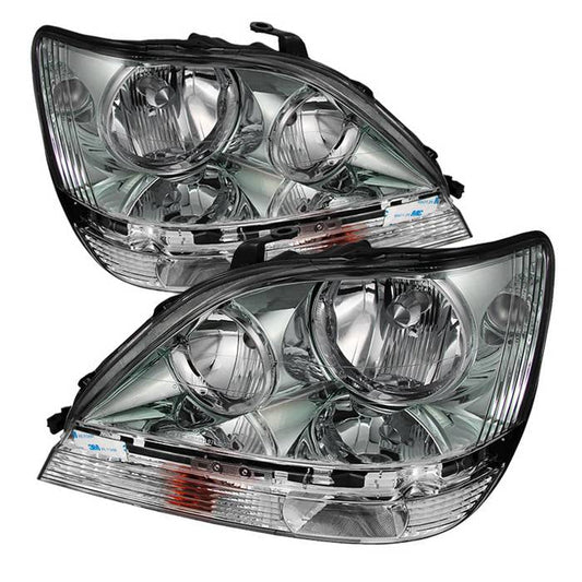 SPYDER Xtune Lexus Rx300 99-03 Halogen Only (Bulbs Not Included) OEM Style Headlights Chrome PRO-JH-LRX99-C 9028250