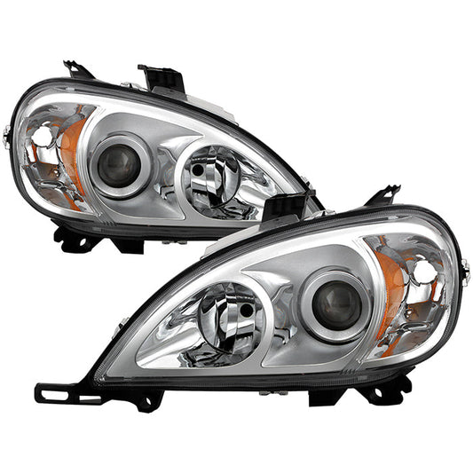 SPYDER Xtune Mercedes Benz W163 Ml-Class 98-01 ProjectOEr Headlights Chrome PRO-JH-MBW16398-C 9028205