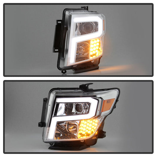 Xtune Nissan Titan (Halogen Only) 06-20 Projector Headlights Chrome Pro-Jh-NTI16-Lbbrl-C