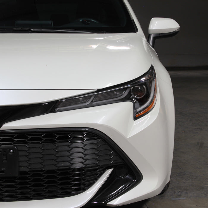 xTune US Built Toyota Corolla 18-20 L LE LED Proj Headlights-SE Style Black