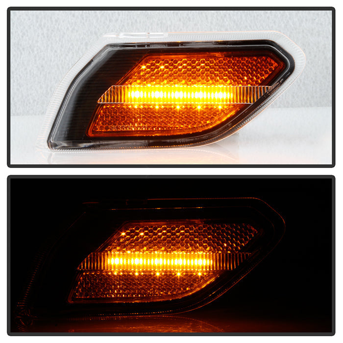 Spyder Jeep Wrangler 19-20 LED Side Marker Lights - Black (Sml-Yd-JW19-Led-Bk) 5087836
