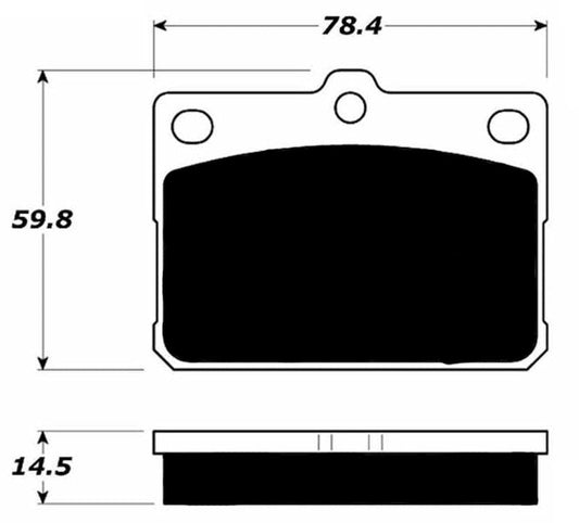 Porterfield Brake Pads for 1983 Toyota Corolla Sedan 1.6L 4A-C Eng.