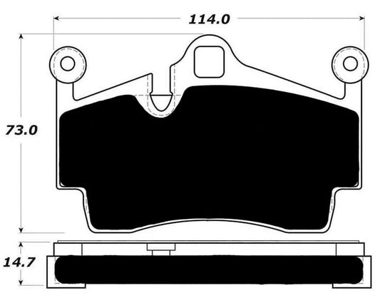 Porterfield Brake Pads for 2008 PORSCHE Boxster