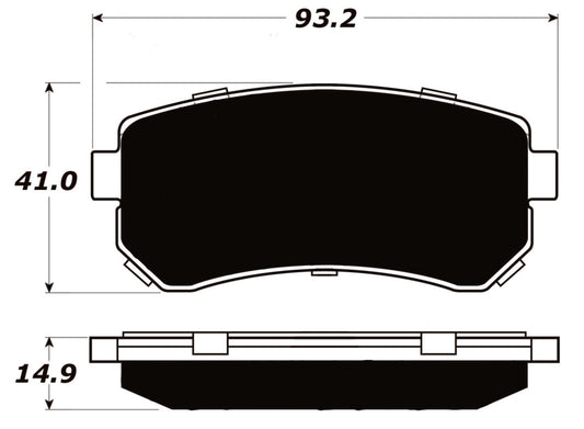 Porterfield Brake Pads for 2006 HYUNDAI ACCENT GLS