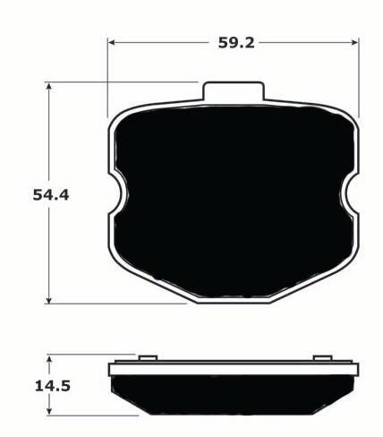Porterfield Brake Pads for 2008 CHEVROLET CORVETTE Z06