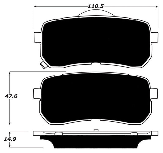 Porterfield Brake Pads for 2007 HYUNDAI VERACRUZ