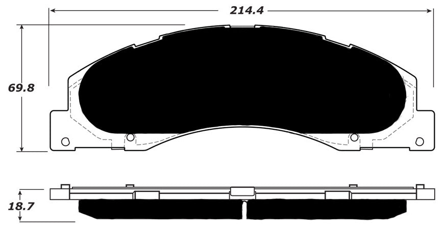 Porterfield Brake Pads for 2011 FORD E250, E350