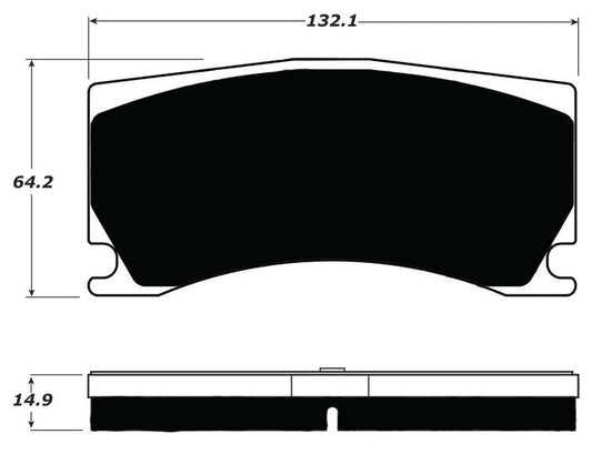 Porterfield Brake Pads for 2008 JAGUAR XKR S w/Alcon Brake Pkg.