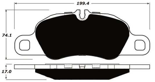 Porterfield Brake Pads for 2010 PORSCHE 911 Carrera 2 Type 997 Iron Discs