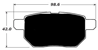 Porterfield Brake Pads for 2013 LEXUS CT200H