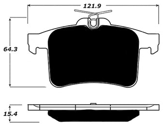 Porterfield Brake Pads for 2013 JAGUAR XF/XFR V8
