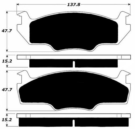 Porterfield Brake Pads for 1983 Volkswagen Scirocco