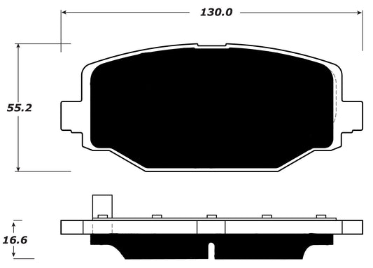 Porterfield Brake Pads for 2013 DODGE JOURNEY 330mm Front or 328mm Rear Discs