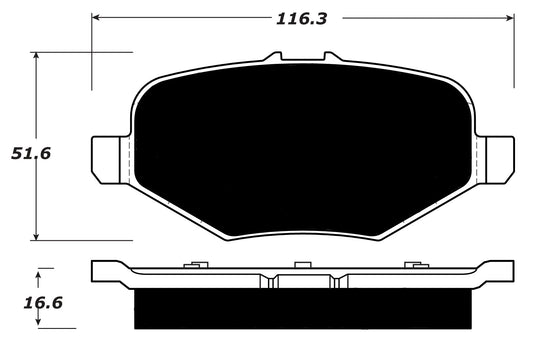 Porterfield Brake Pads for 2013 LINCOLN MKT HD Calipers