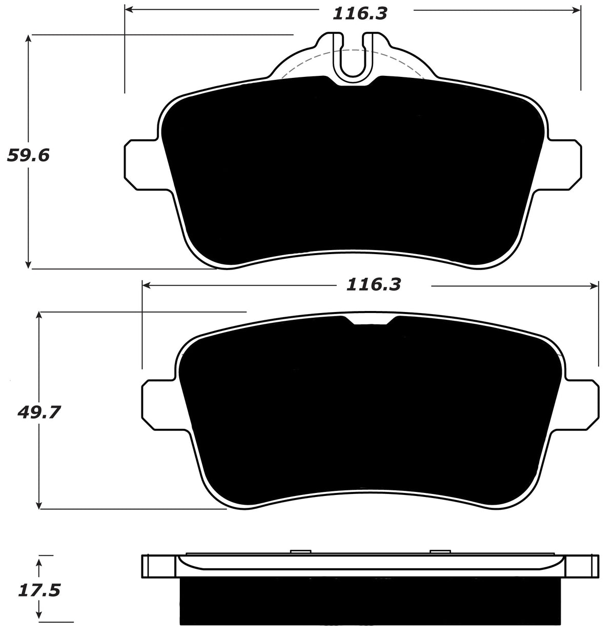 Porterfield Brake Pads for 2014 MERCEDES-BENZ SLK55 AMG