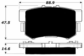 Porterfield Brake Pads for 2003 Honda S 2000