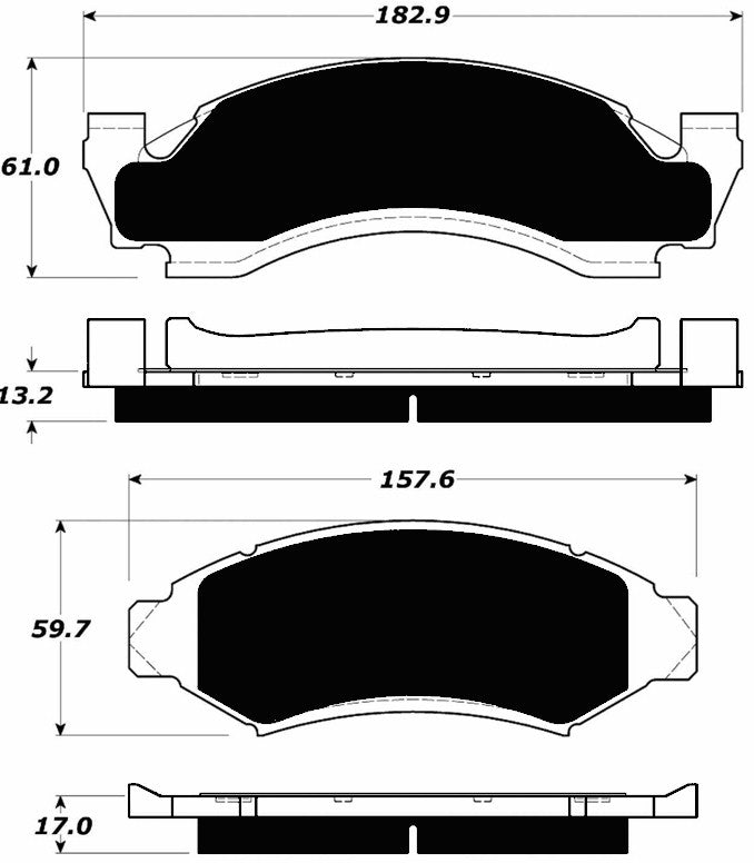 Porterfield Brake Pads for 1989 FORD F150 2WD