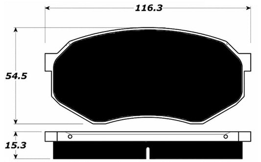 Porterfield Brake Pads for 1984 Mitsubishi Starion