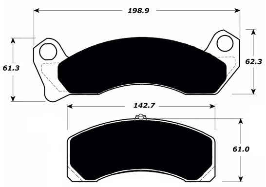 Porterfield Brake Pads for 1987 Mercury Grand Marquis Police