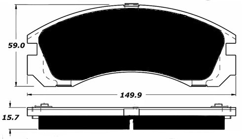 Porterfield Brake Pads for 2001 Mitsubishi Montero Sport 2WD