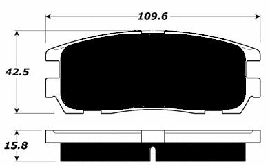 Porterfield Brake Pads for 2001 Honda Passport 4WD